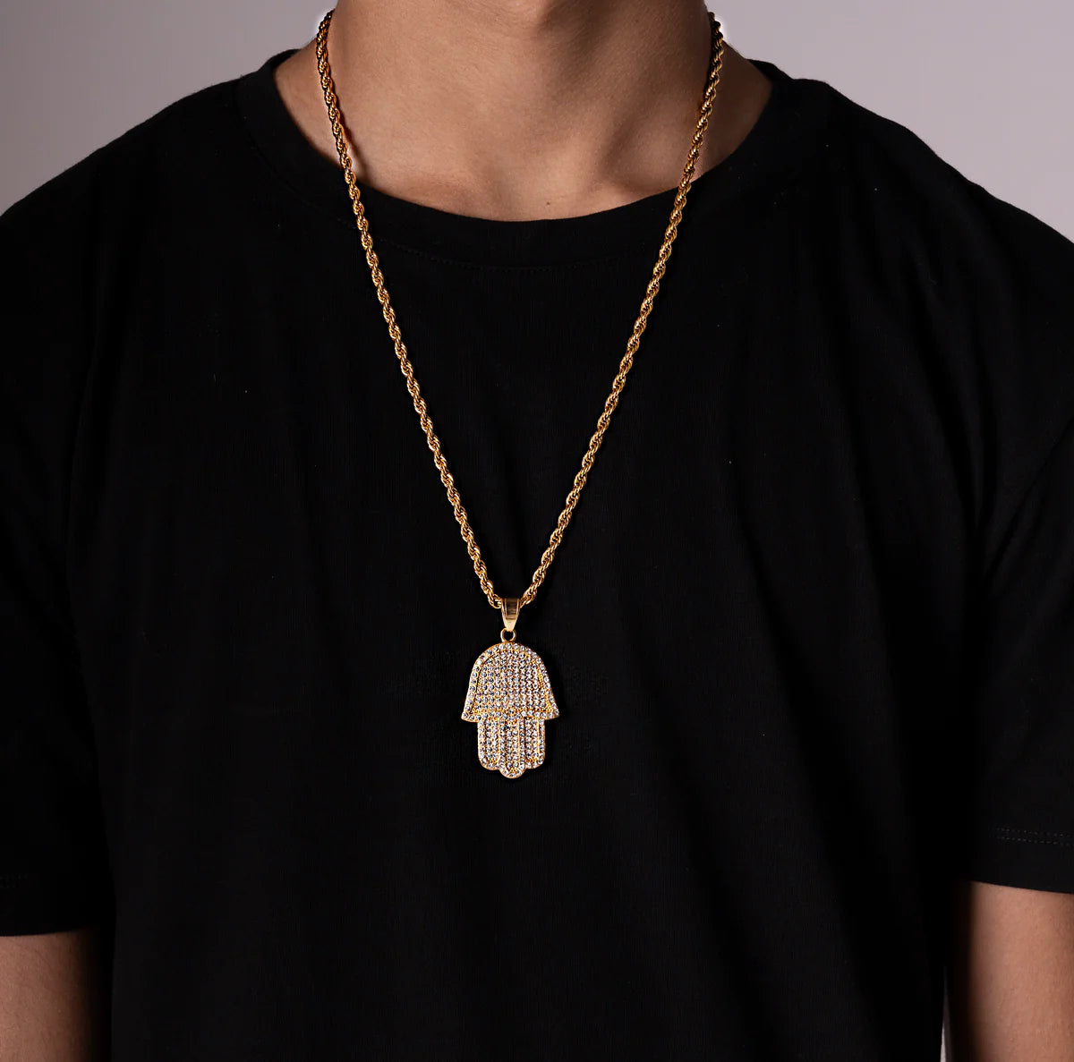 HAMSA HAND CHAIN - GOLD