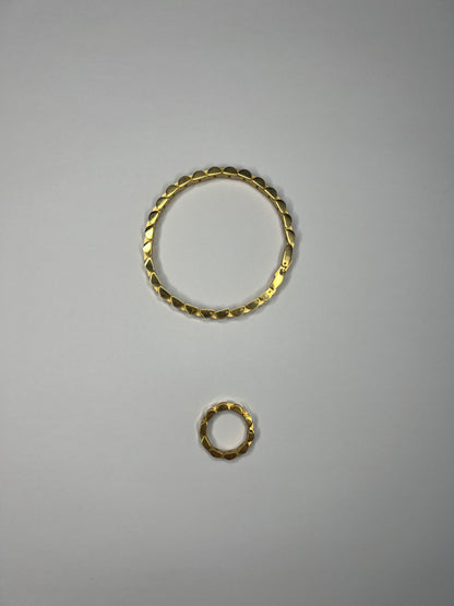 ROLEX SET (RING+BRACELET) - GOLD