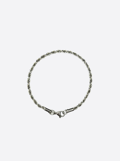 CLEAN ROPE BRACELET - 3MM SILVER
