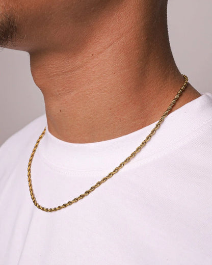 CLEAN ROPE CHAIN - 3MM GOLD